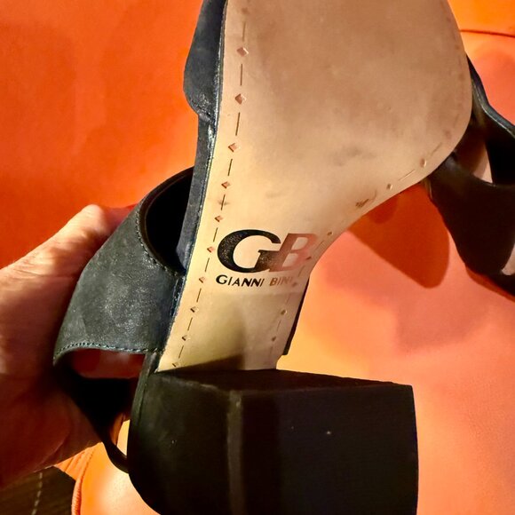 Gianni Bini Black Suede Heels- Women's Shoes - Picture 2 of 4